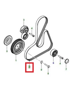 JAGUAR XF 2009-2015, 2.2L Diesel ENGINE DRIVE BELT - C2Z13672 - Picture 1 of 2