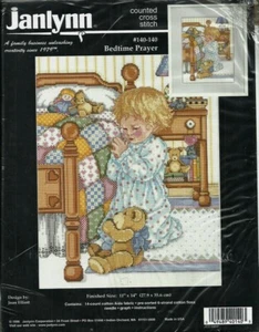 JANLYNN Counted Cross Stitch Kit #140-140 - Bedtime Prayers NEW IN PACKAGE - Picture 1 of 1