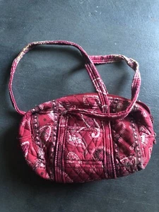 Vera Bradley Retired Mesa Red Paisley Bandana Crossbody Shoulder Purse - Picture 1 of 1