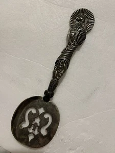 Godinger Silverplate Thanksgiving Turkey Cornucopia Slotted Spatula Server - Picture 1 of 12