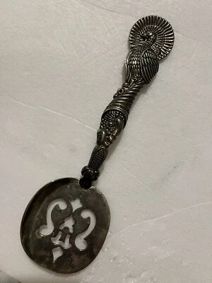 Godinger Silverplate Thanksgiving Turkey Cornucopia Slotted Spatula Server - Image 1 of 4