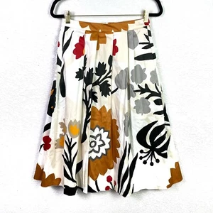 Finery A-Line Rock Größe US 4 plissiert Blumenmuster Midi Taschen - Bild 1 von 6