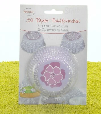 Städter Papierbackförmchen Blüte lila maxi 50 Stück  - Bild 1 von 4