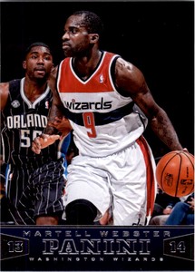 2013-14 Panini Washington Wizards Basketball Card #45 Martell Webster