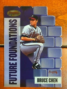 1999 Bowman's Best Future Foundations Mach I #FF10 Bruce Chen 2690/3000 Braves - Picture 1 of 2