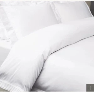 RH Restoration Hardware Italy Micro Pleat 600 White Duvet Cover California King - Picture 1 of 4