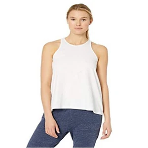 Neu ohne Etikett Clementine Damen-Tanktop Large L hoch niedriger Seitenschlitz ärmellos weiß - Bild 1 von 7