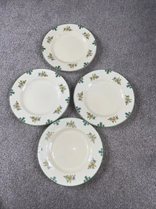 Juego raro de cuatro platos de ensalada Art Deco de Minton de colección - Imagen 1 de 5