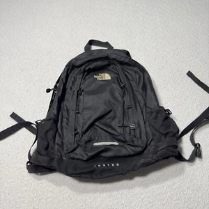 The North Face Unisex Jester Backpack Laptop Lightweight Black Zip Polyester - Picture 1 of 11