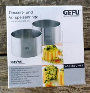Gefu: Vorspeisen- und Dessertringe - 2 Stück - 8 cm Ø - Bild 1 von 4