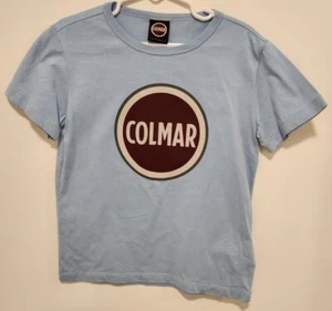T-shirt classica a maniche corte Colmar per bambini blu chiaro taglia 8Y ottime condizioni - Foto 1 di 5
