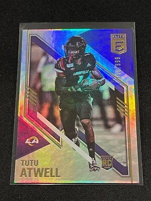 2021 Panini Donruss Elite Football Tutu Atwell Rookie 720/999 #131 - LA Rams - Image 1 of 2