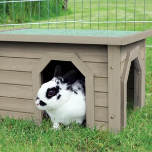 Trixie Casa per Piccoli Animali Grigio-Verde per Roditore, Nuovo - Foto 1 di 1
