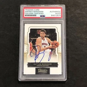 2009-10 Classics Basketball #15 Andrea Bargnani Signed Card AUTO PSA Slabbed Rap - Picture 1 of 2