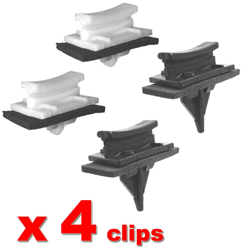 FORD TRANSIT FRONT WINDSCREEN A PILLAR SIDE TRIM CLIPS V184 X 4 Moulding Clips - image 1 of 1