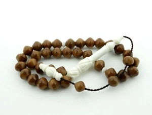 Besonderer Imam Kamelknochen Imam Kukabaum 33 Perlen Gebetsperlen Tesbih Geschenk 201218 - Bild 1 von 7