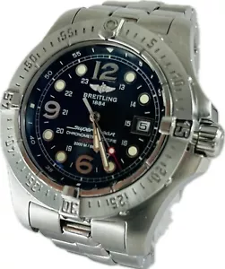 Discount Breitling Superocean Steelfish A17390 Automatic Watch Excellent++ A2387 - Picture 1 of 11