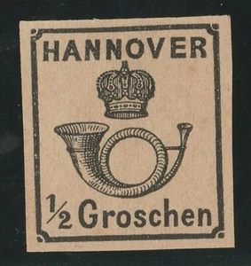HANNOVER, ALEMANIA, Mi. 17, clásico, reimpresión A - Imagen 1 de 2