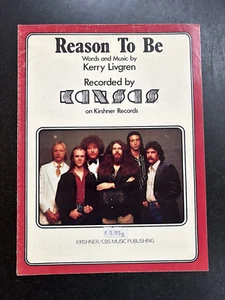 KANSAS con partituras de Kerry Livgren RAZÓN DE SER (1979) 7 páginas (en muy buen estado+forma) - Imagen 1 de 3