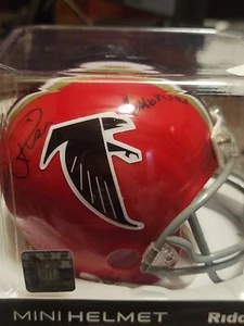 Andre Rison Autograph Classic Atlanta Falcons Mini Helmet - Picture 1 of 3