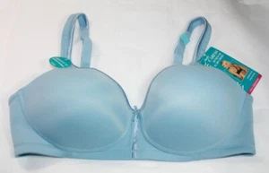 NWT VANITY FAIR body caress BRA full coverage 72335 WIRE FREE MORNING RAIN blue - Picture 1 of 8