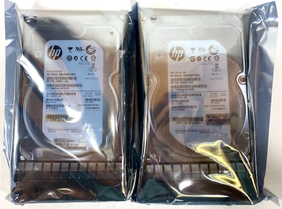 2x HP Enterprise 653959-001 652766-B21 3TB 6G SAS 7.2K 3.5in SAS MDL HDD - Image 1 of 4