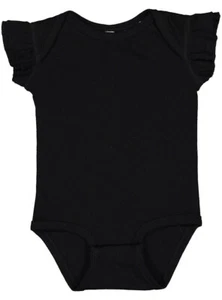 Rabbit Skins Infant Flutter Sleeve Bodysuit. 4439 - Picture 1 of 6