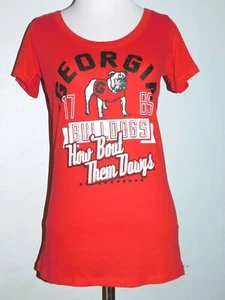Georgia Bulldogs Women JUNIORS Medium 7/9 Shirts, - Picture 1 of 3