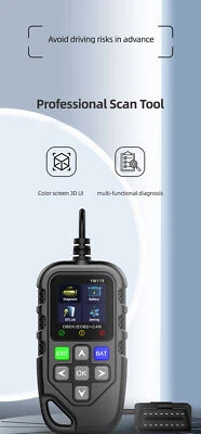 Obd2 Scanner Support Obdii/Eoobd 9 Standard Protocol Read Car Engine Fault Code - Image 1 of 4
