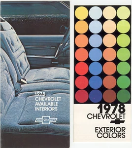 1978 Chevy Auto Interior and Exterior Factory Colors Brochures (2) - Picture 1 of 1