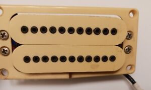 Vintage Carvin guitar M22 SD humbucker pickup extended leads cream