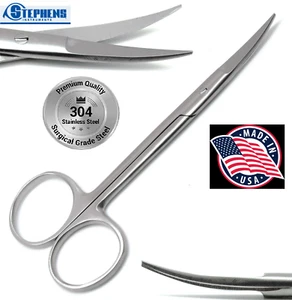 Premium Irisschere gerade & gebogen 4,5" Dental Veterinär Chirurgisch Edelstahl - Bild 1 von 2