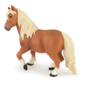 PAPO Horses and Ponies Shetland Pony Toy Figure 3 Years Plus Brown/White (51518) - Picture 1 of 1