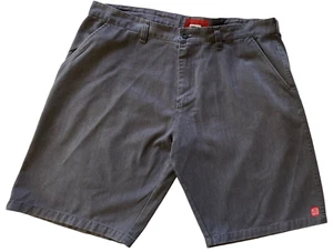 DEXTER Work Wear Mens Size 38 Shorts W99cm L29cm Zip Fly 4 Pkt Casual Dark Grey - Picture 1 of 10