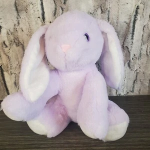 Kellytoy Lavender Purple Bunny Rabbit Plush Rattle Stuffed Baby Toy 11" Easter - Picture 1 of 7