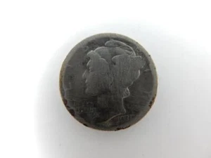 *1921 D SILVER MERCURY DIME, AG DETAILS #U4 - Picture 1 of 2