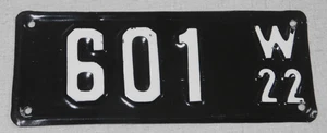 1922 Wisconsin motorcycle license plate - Picture 1 of 1