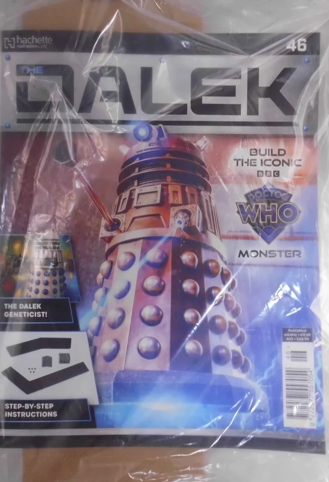 Hachette Build The Dalek partwork #46 Iconic BBC Doctor Who Monster 82cm Tall - Image 1 of 1