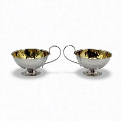 🇸🇪 Par de copos de licor de prata sueca, 1967 – prata 830 - Imagem 1 de 4