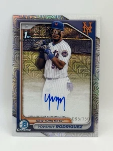 Yovanny Rodriguez 2024 Bowman Chrome Prospect 1st Auto RC Mets /150 - Bild 1 von 2