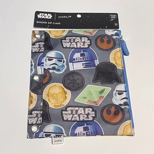 Star Wars Yoobi Binder Zip Case Pencil Pouch 3 Ring School Supplies New - Picture 1 of 2
