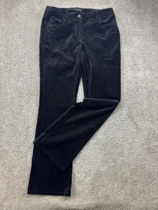 White House Black Market Velour Jeans Damen 8R schwarz 33x32 Boot Cut elegant - Bild 1 von 16