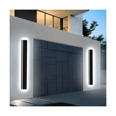 Lámpara de Pared Exterior Moderna 31 Pulgadas, Regulable 3000K-6000K Lineal Exterior Pared Sco... Foto 1 de 4