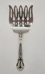 Gorham Sterlingsilber 85/8" Spargel Servierutensilien Gabel - B Monogramm - 125g - Bild 1 von 15