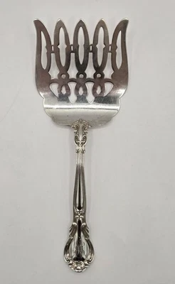 Horquilla para servir espárragos Gorham de plata de ley 85/8" - monograma B - 125 g Foto 1 de 4