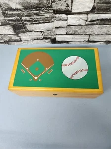 Lane Zeder Truhe Schmuck Sport Box Baseball Feld Holz Neu Offene Box - Bild 1 von 9