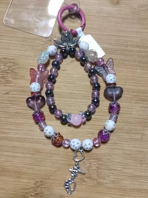 Handyanhänger  mit Schmucksteinen - Bild 1 von 3