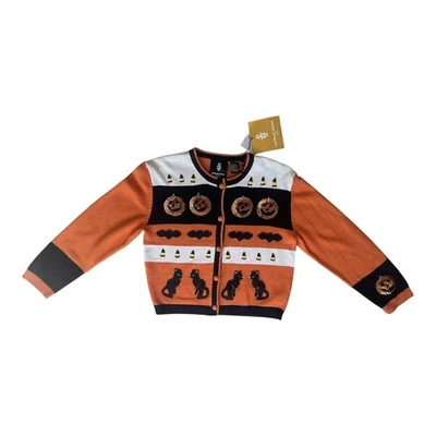 Nuevo con etiquetas Cárdigan Suéter Michael Simon Halloween Niñas 12-14 Foto 1 de 4