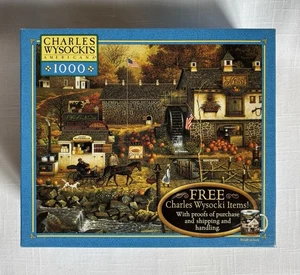 SEALED Charles Wysocki Americana 1000pc Puzzle “Olde Buck’s County” NEW 2004 - Picture 1 of 4
