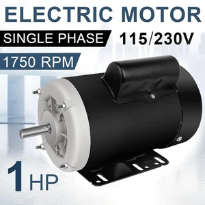 1 HP Single Phase Farm Duty Electric Motor 56 Frame 1750 RPM - Picture 1 of 9